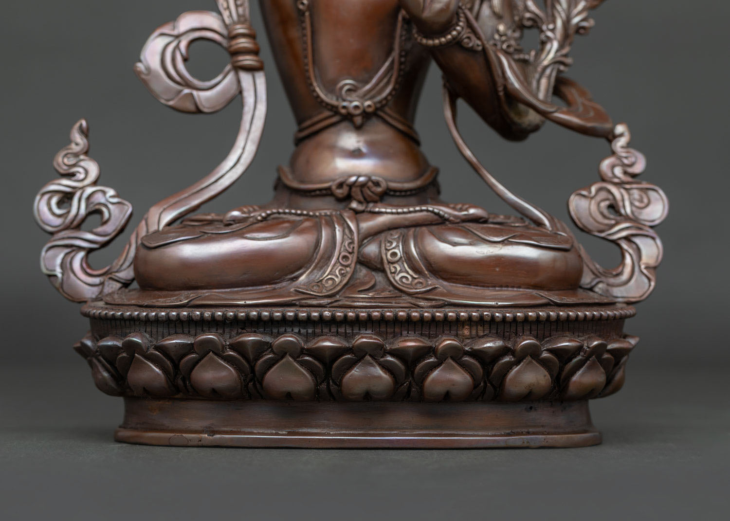 Oxidized Manjushri Statue | Buddhist Meditation & Spiritual Decor