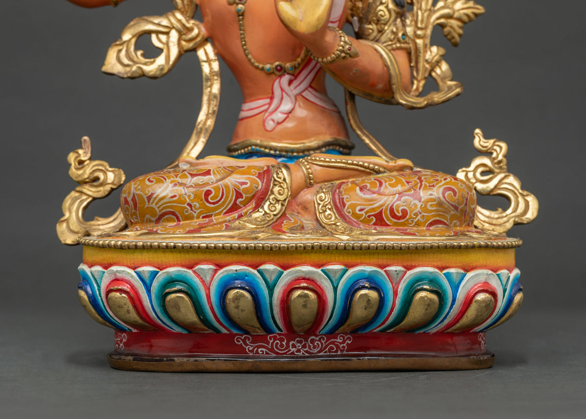 Manjushri Statue | Buddhist Wisdom Deity Sculpture