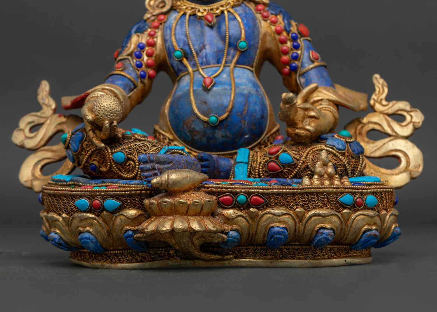 Dzambhala Statue | Sacred Vajrayana Wealth Deity Art