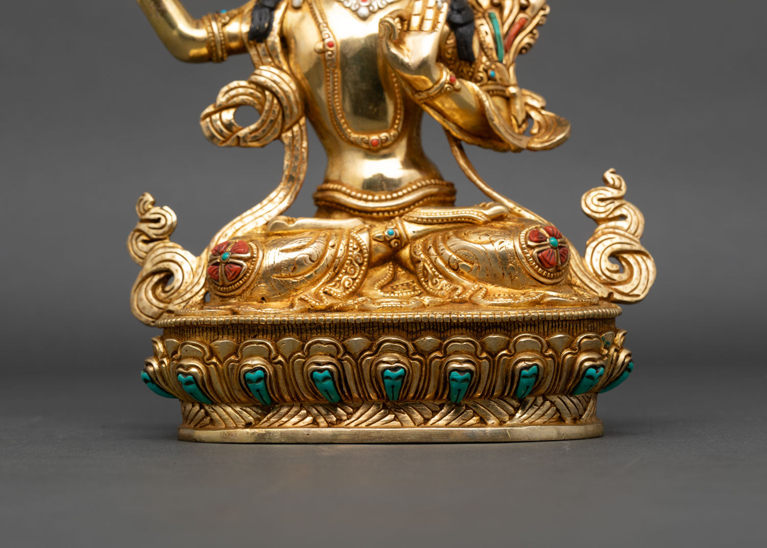 Divine Manjushri Statue | Tibetan Buddhist Artwork