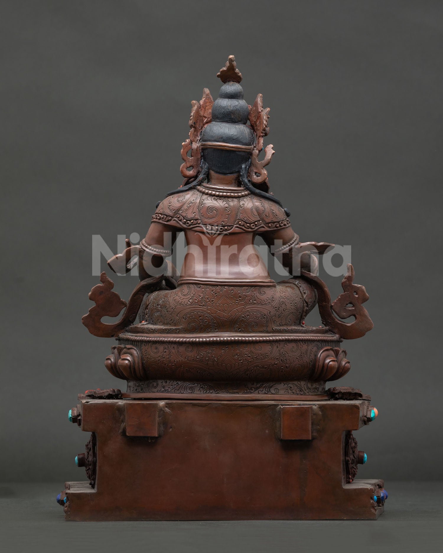 Dzambhala With Throne Statue