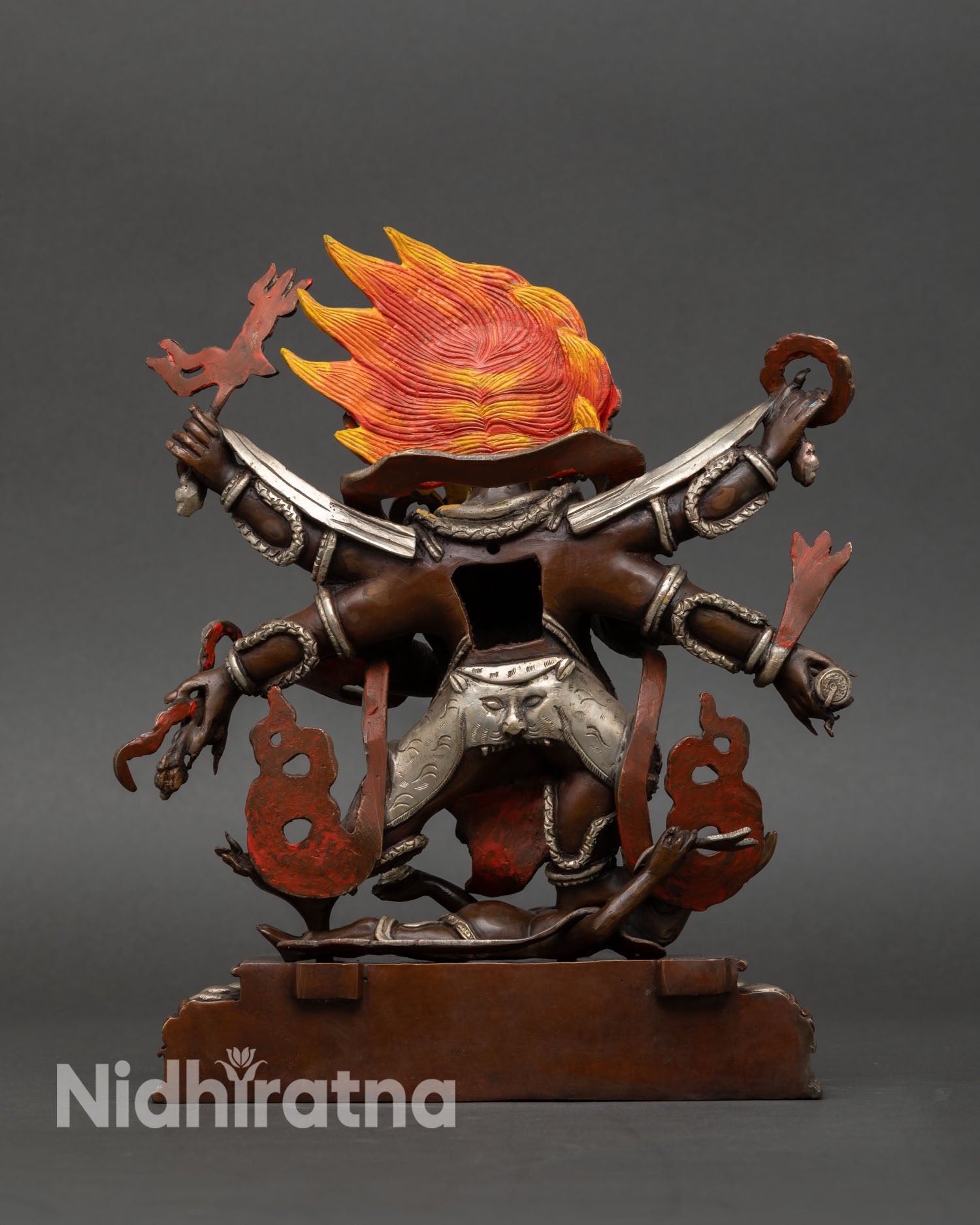 Six-Armed Mahakala | Dharma Protector Statue for Altar Decor