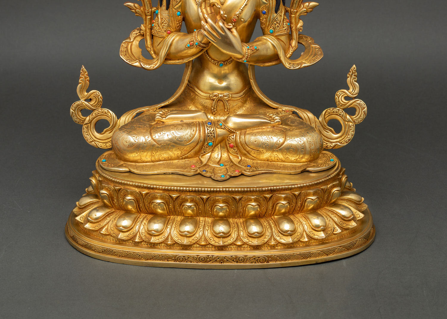 Bodhisattva Manjushree Statue – Buddhist Art of Wisdom Deity