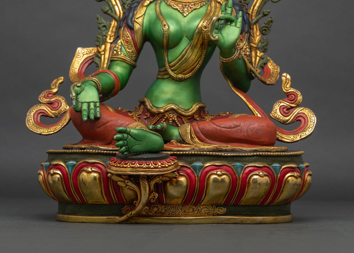 Green Tara Statue