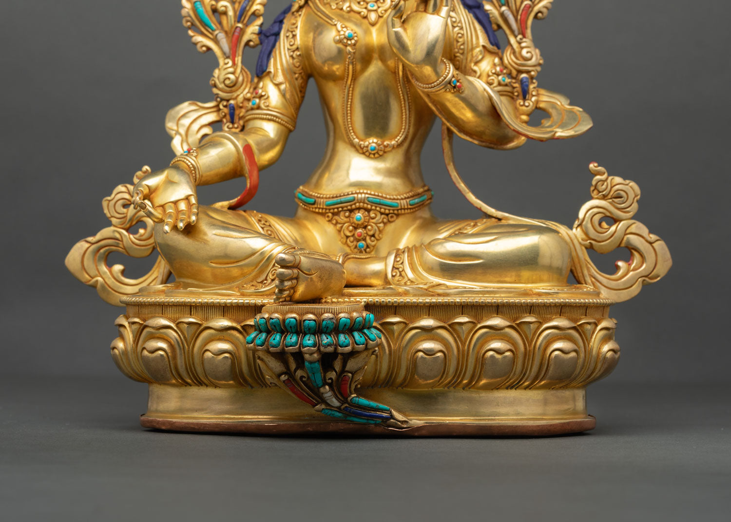 Green Tara Statue | Traditional Newari Craftsmanship