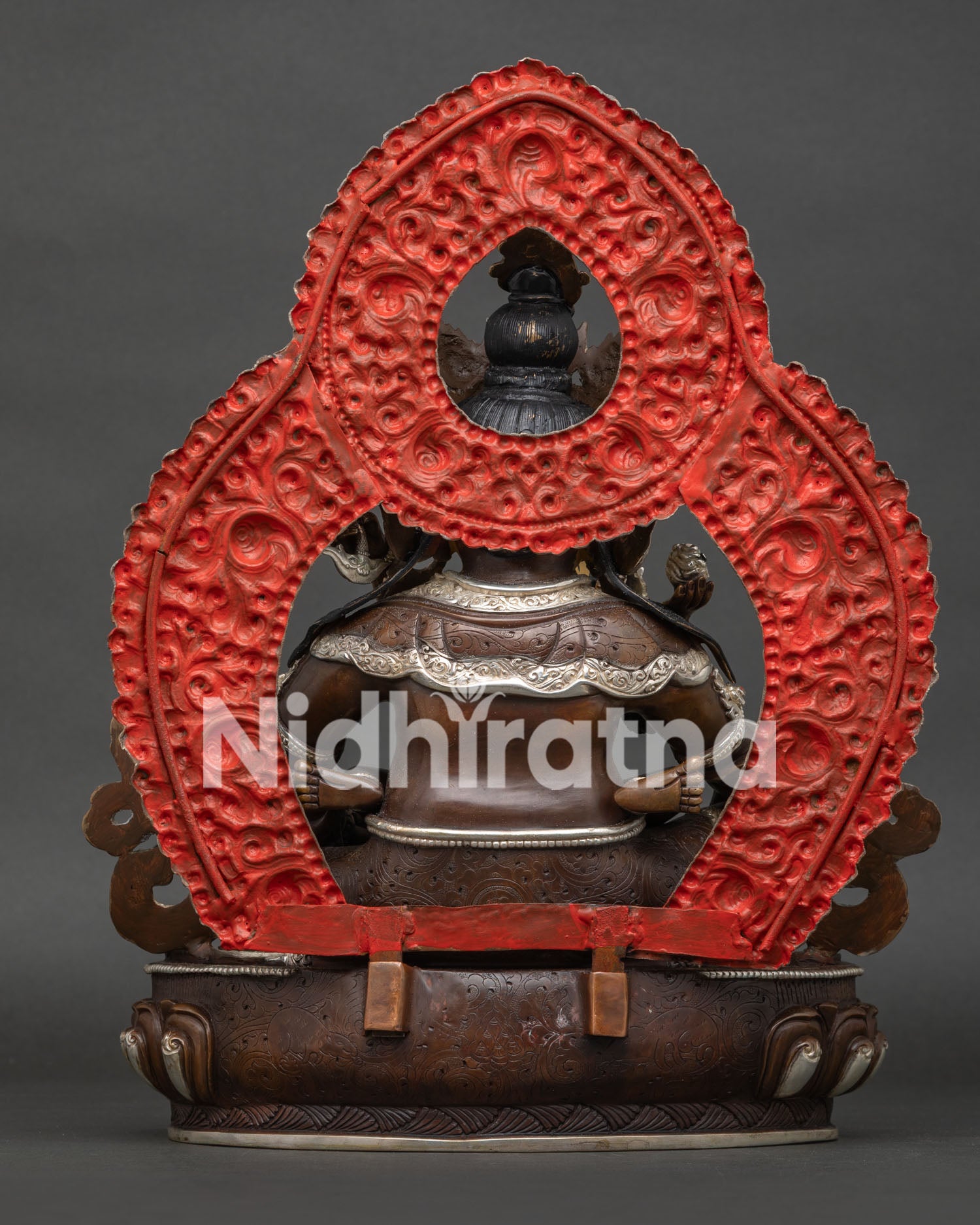 Red Dzambhala Statue