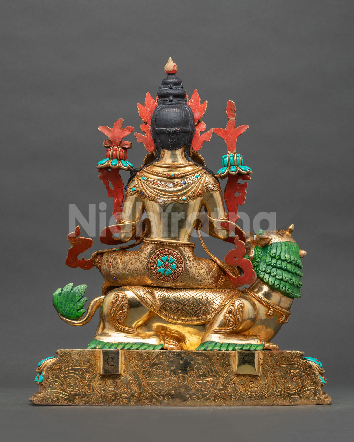 Manjushri Copper Statue | Bodhisattva of Wisdom for Meditation Spaces