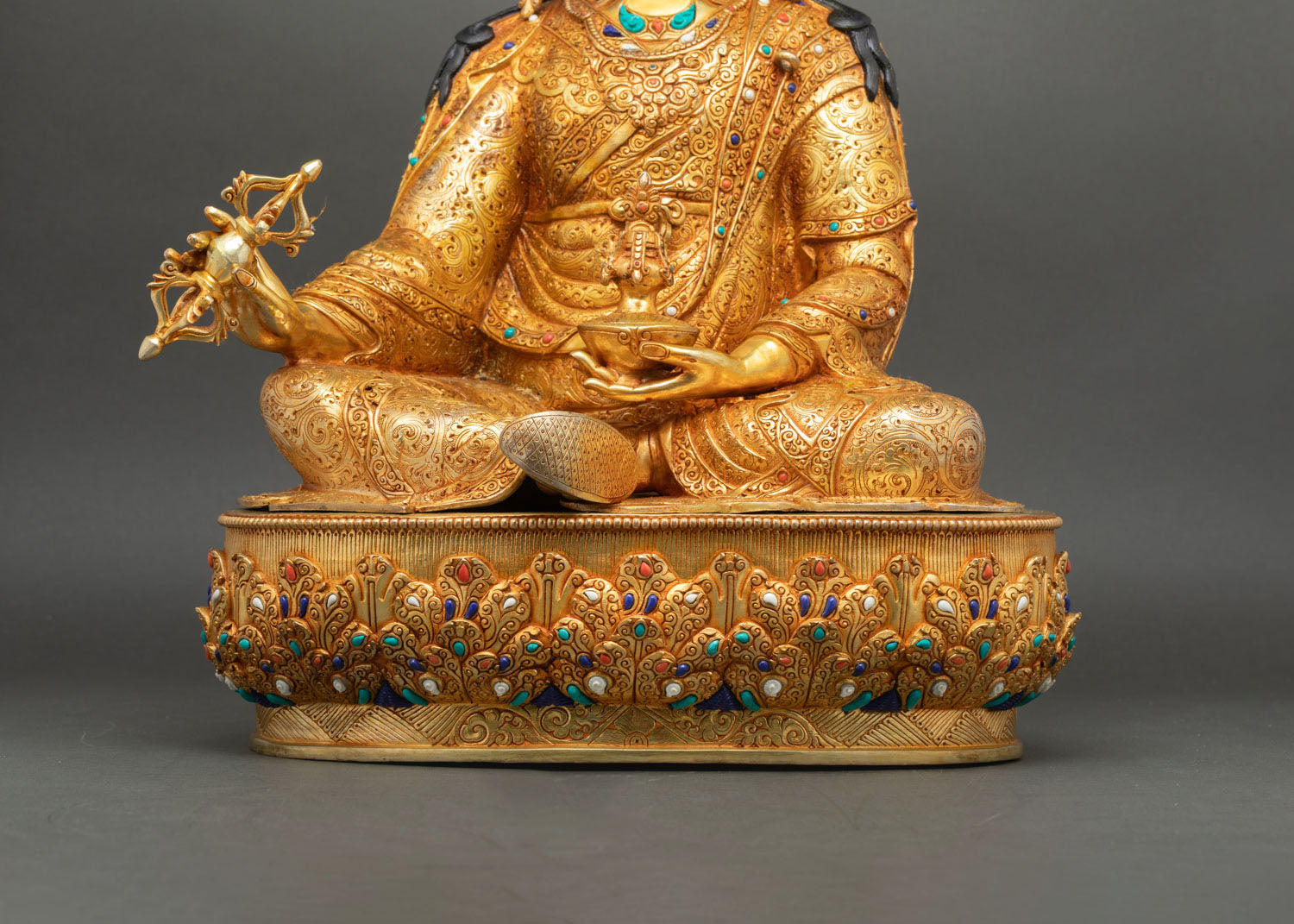 Enlightened Guru Rinpoche | Lost Wax Copper Sculpture