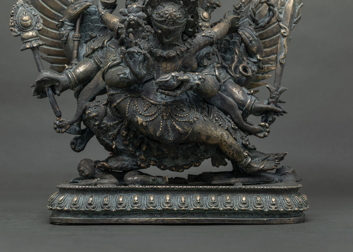 Buddhist Hayagriva Yab-Yum Statue from Nepal | Handmade Bronze Figure