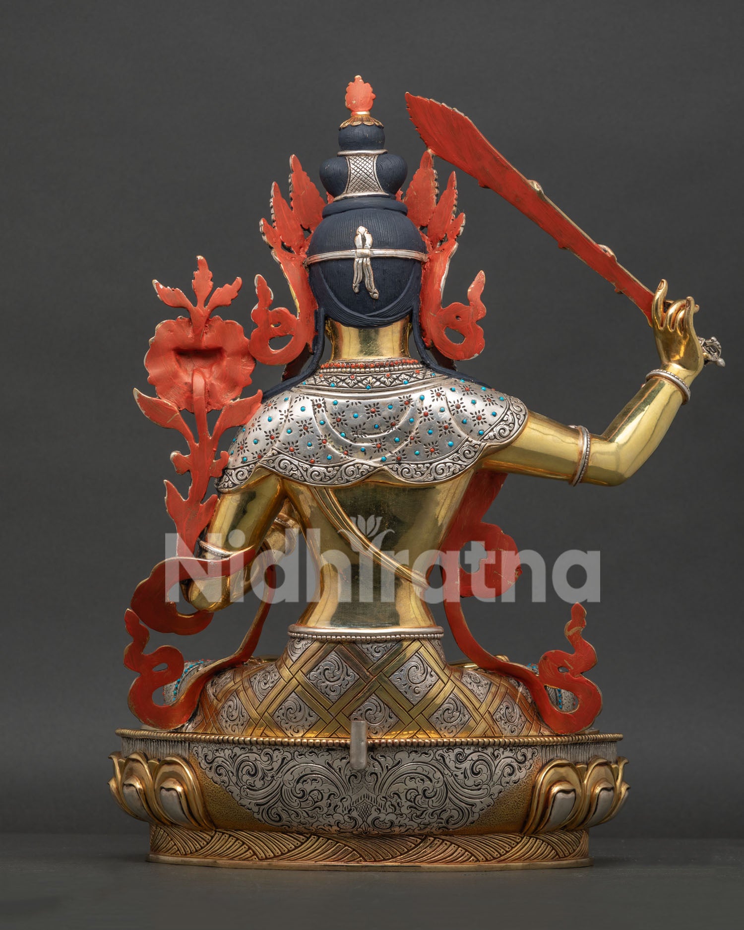 Bodhisattva Manjushri Figurine | Spiritual Meditation Statue