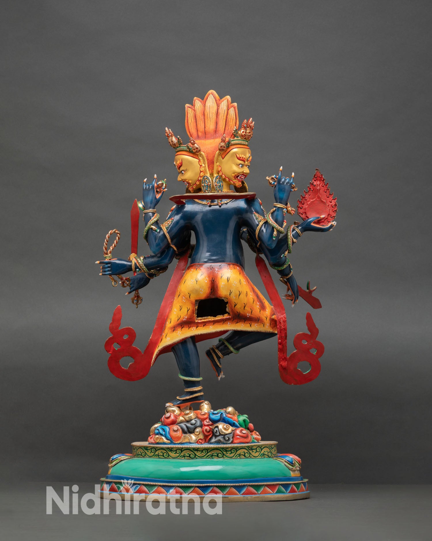 Ucchusma Statue | Wrathful Buddhist Guardian Deity