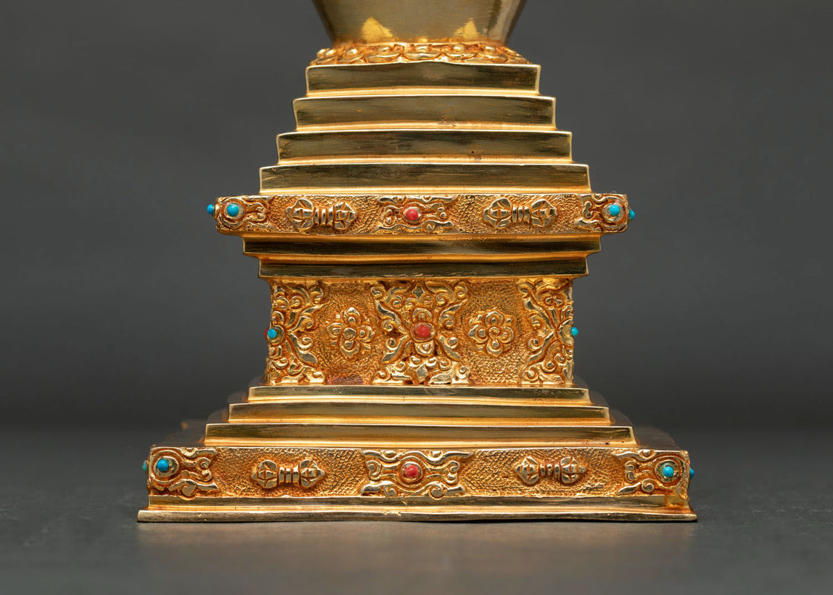 Handcrafted Stupa | Traditional Buddhist Shrine from Nepal