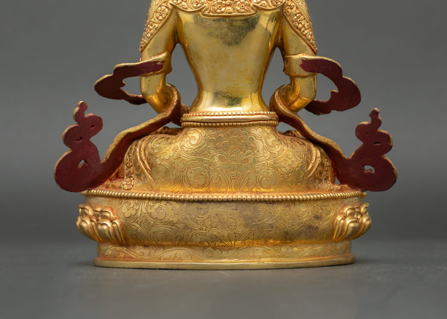 Amitayus Statue – 24K Gold Gilded Copper Buddhist Art
