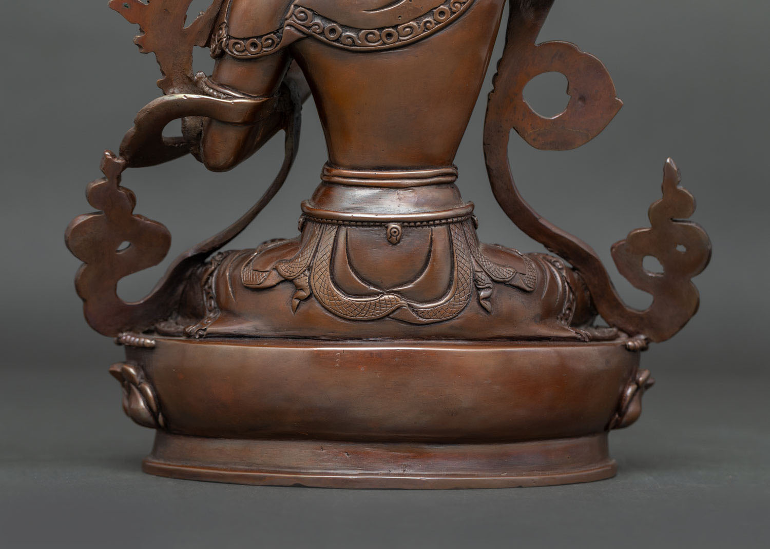 Oxidized Manjushri Statue | Buddhist Meditation & Spiritual Decor