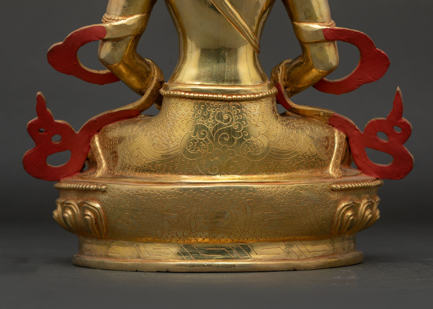 Amitayus Statue | 24K Gold Gilded Buddhist Artwork