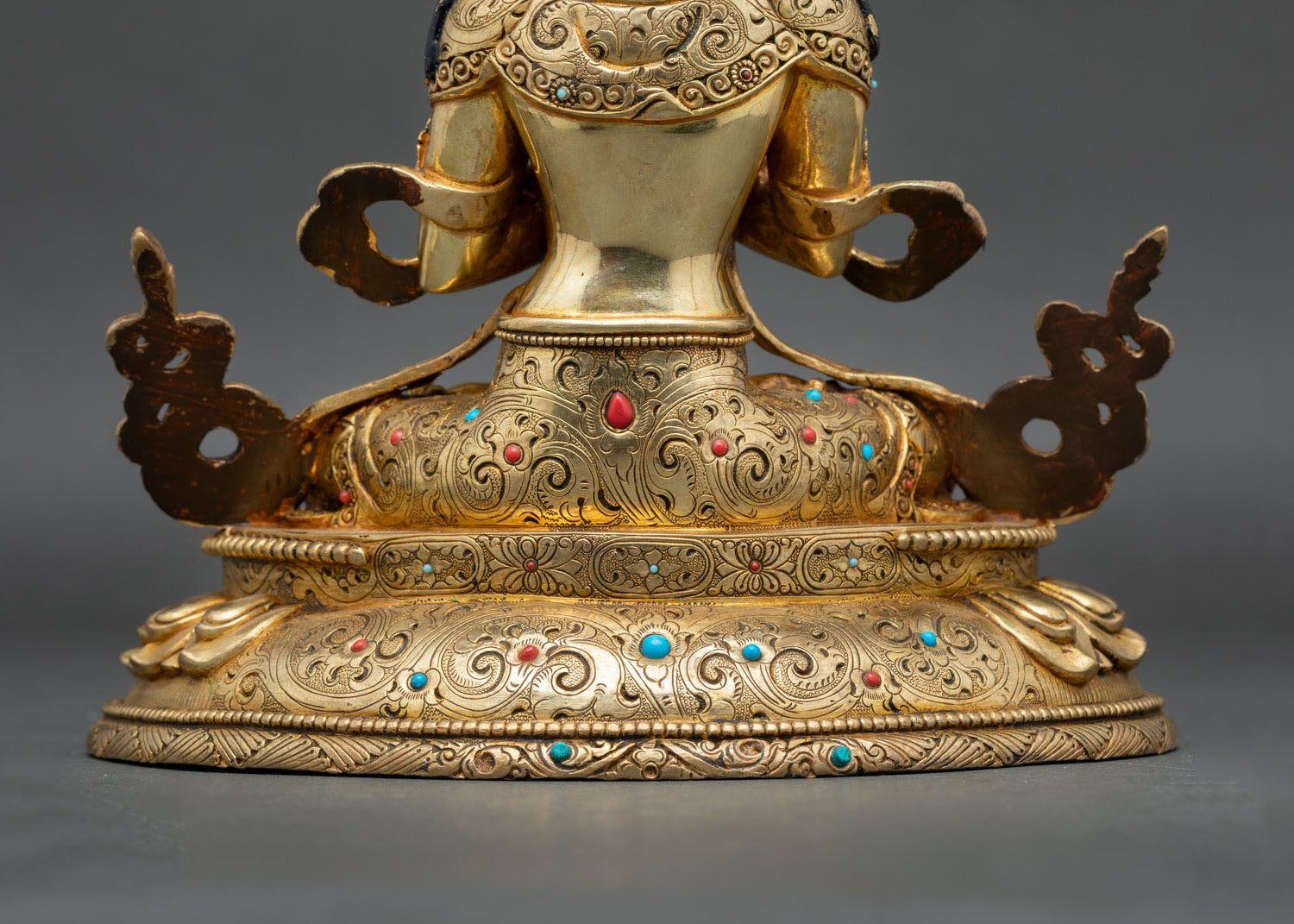 Vajradhara Buddha Statue | 24K Gold Copper Buddhist Sculpture