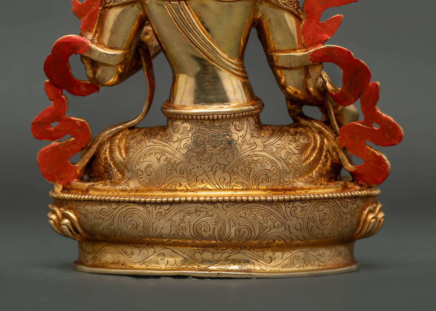 Green Tara Statue | 24K Gold Gilded Buddhist Art
