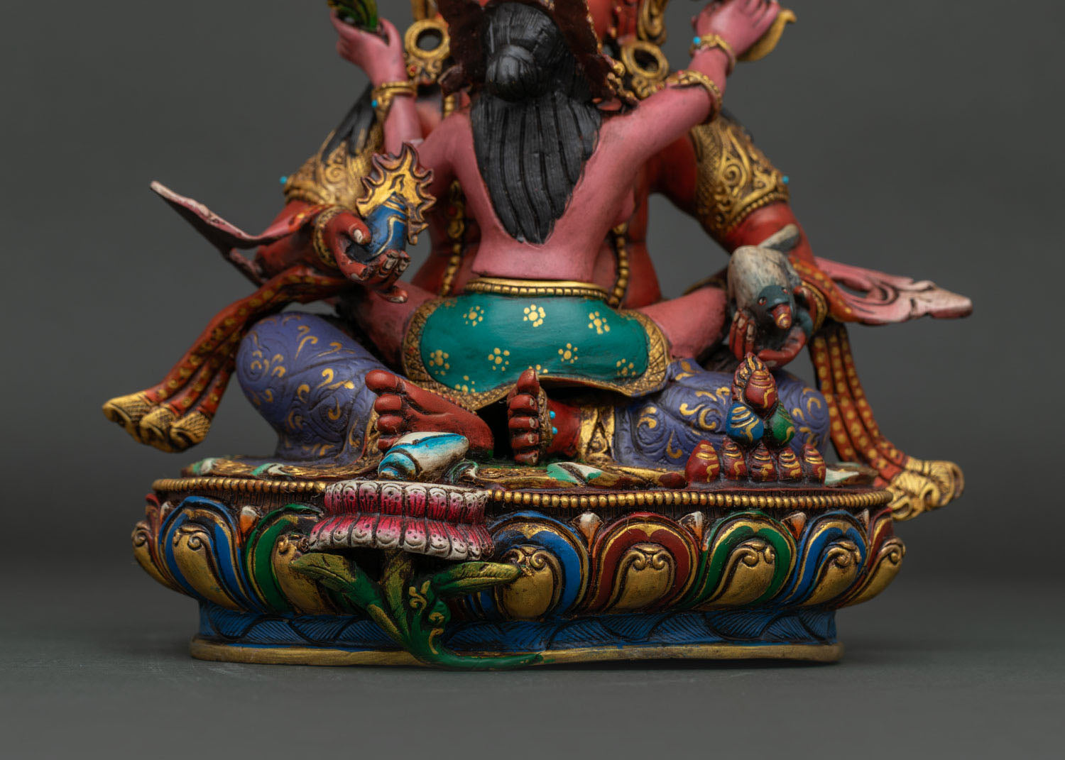Red Dzambhala Statue