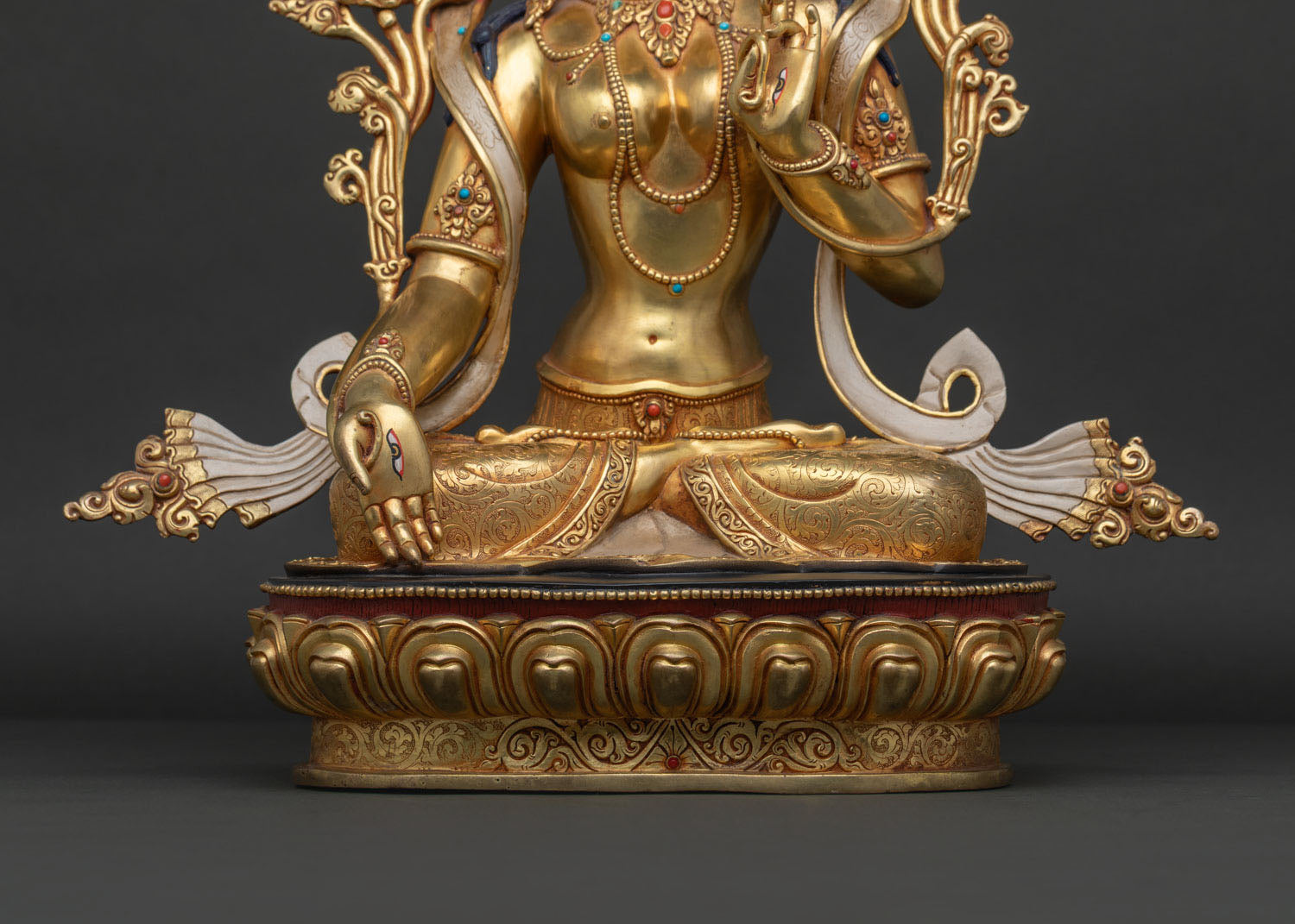 Seven-Eyed White Tara Statue | High-Quality Authentic Buddhist Figure