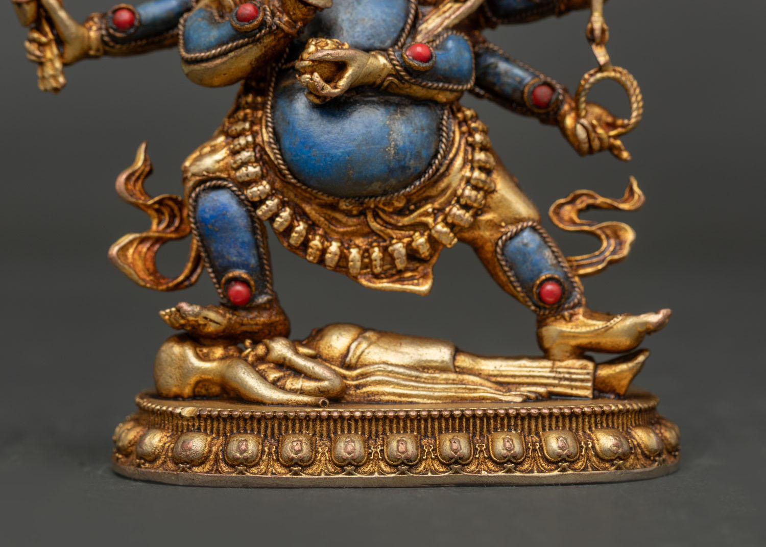 Six-Armed Mahakala Statue | Newari Craftsmanship