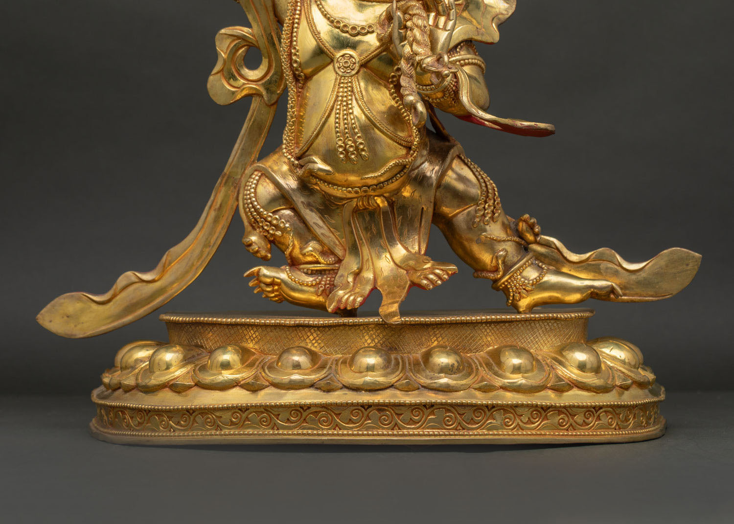 Vajrapani Statue | 24K Gold-Gilded Copper Art