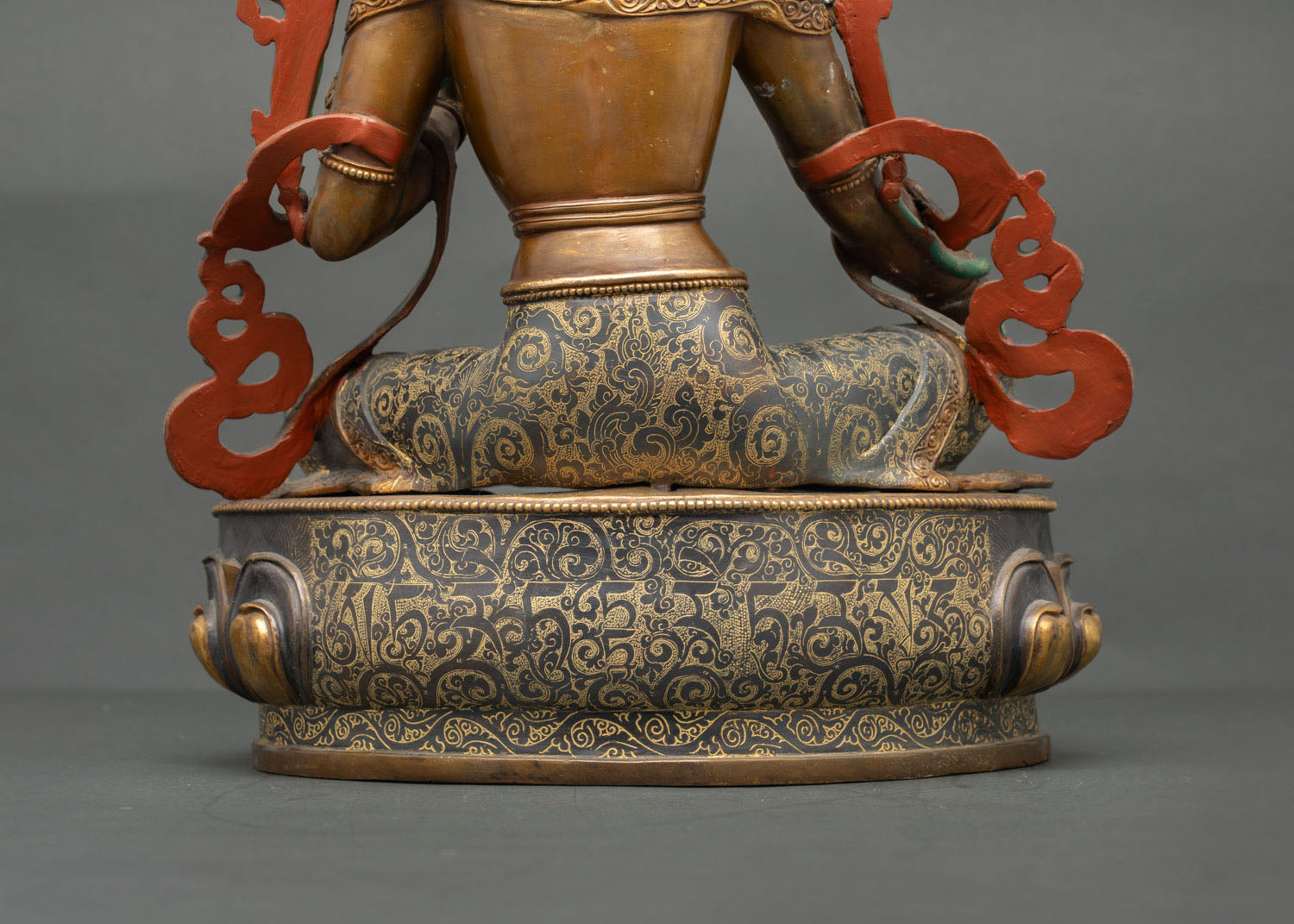 Green Tara Statue | Handmade Copper Art for Spiritual Practice