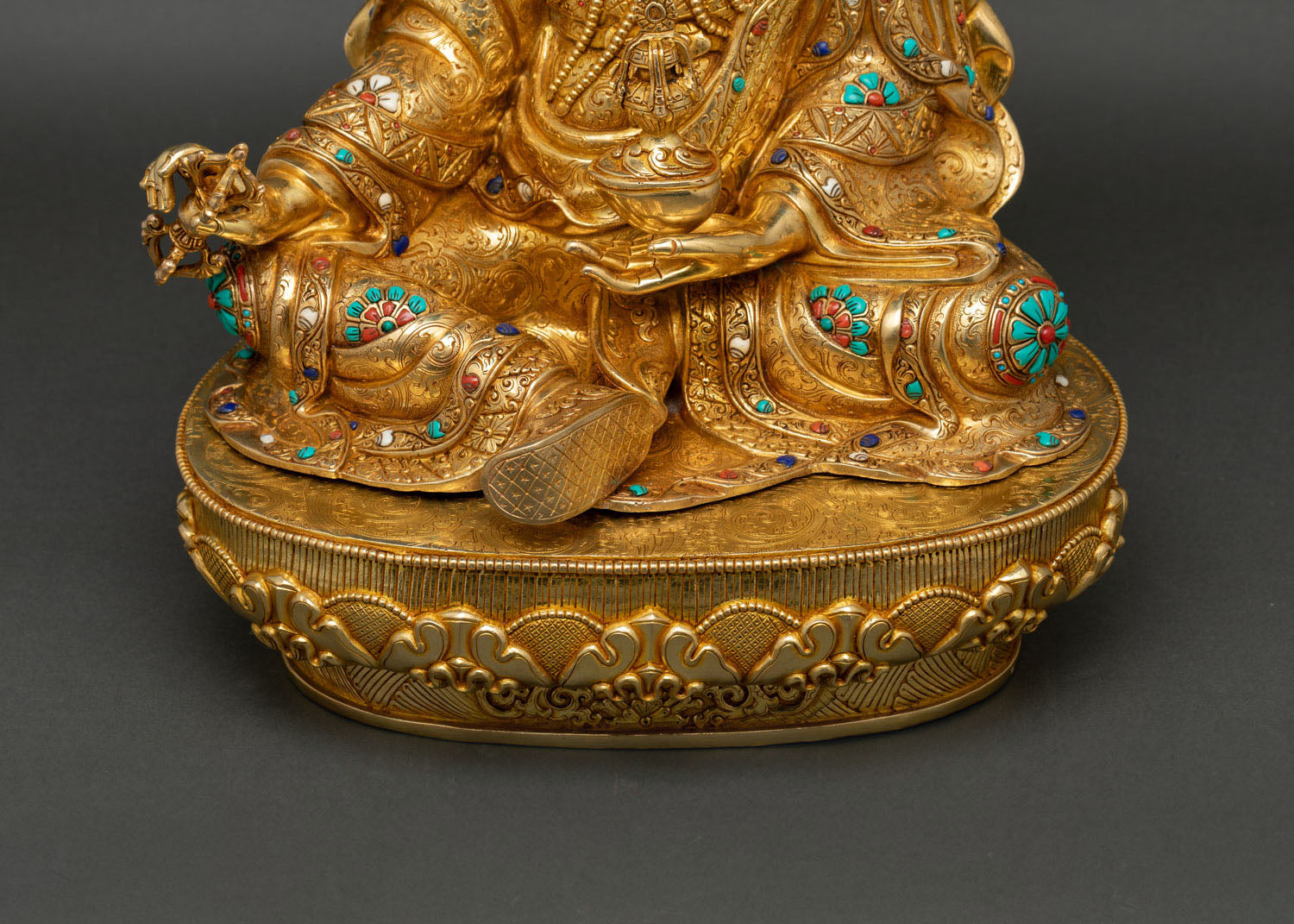 Powerful Guru Padmasambhava Statue | Buddhist Copper Figurine