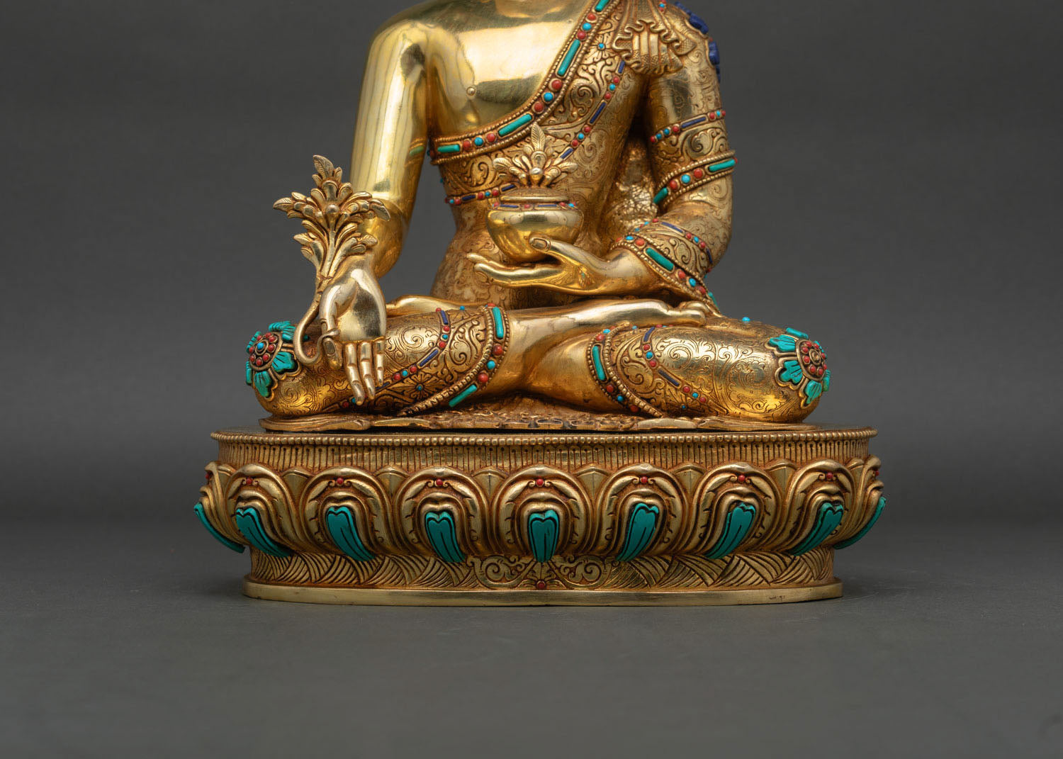 Large Medicine Buddha Copper Statue | Symbol of Healing & Wellness