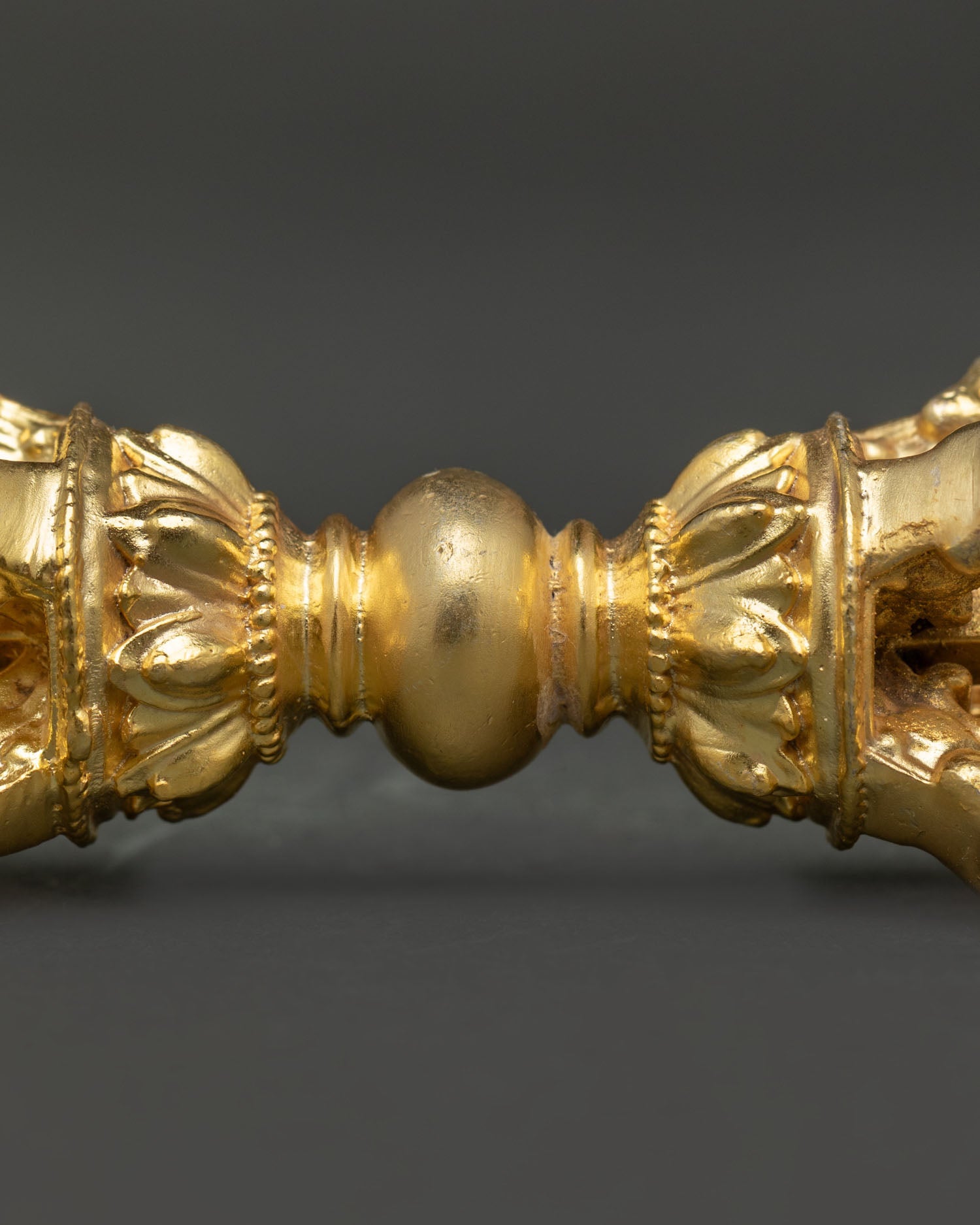 Gold-Plated Vajra | Buddhist Ceremonial Dorje Art