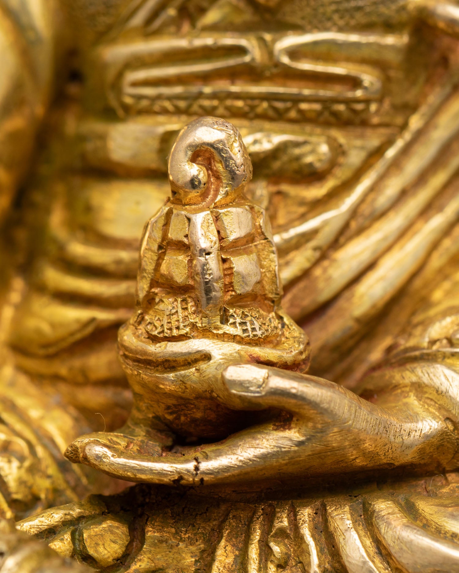 Guru Rinpoche | Authentic Handmade Copper Statue from Nepal