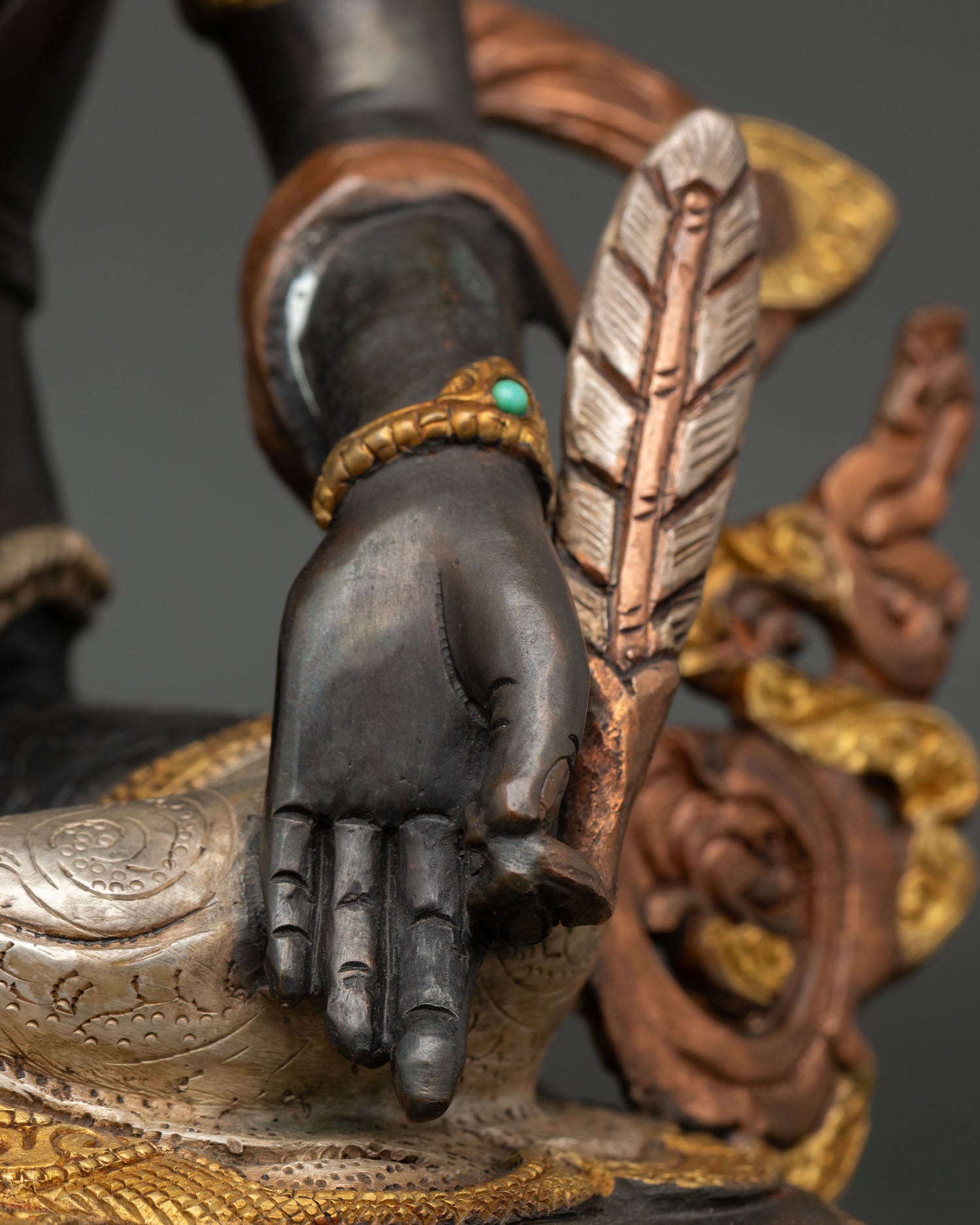Kshitigarbha Statue | Traditional Vajrayana Buddhist Art