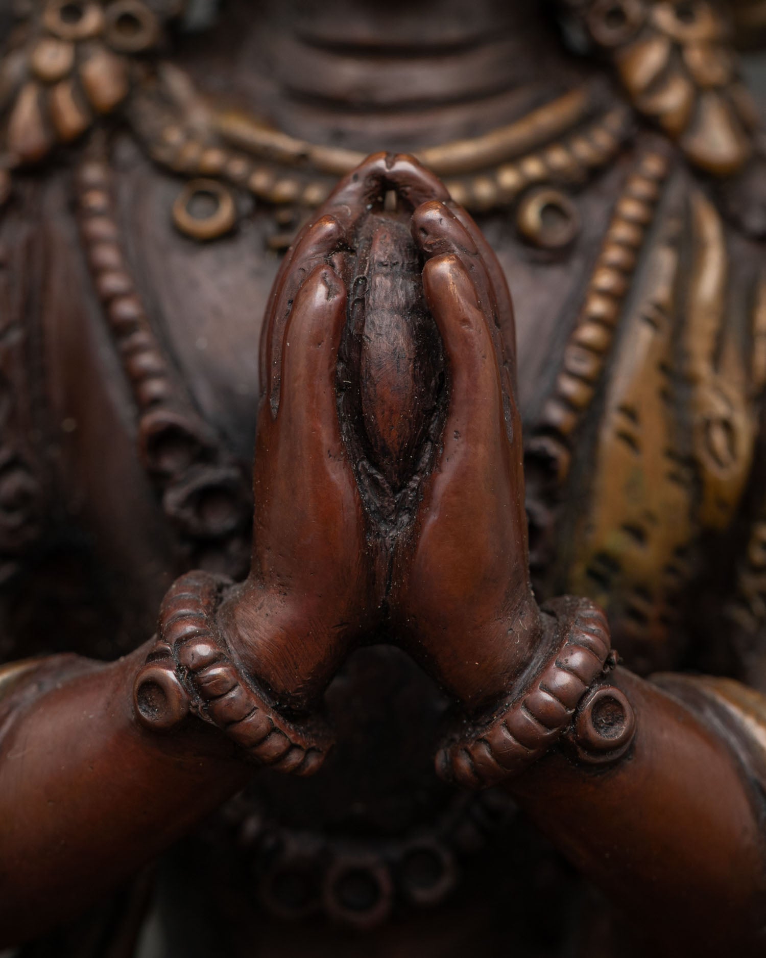 Four-Armed Chenrezig Statue | Handcrafted Compassion Deity from Nepal