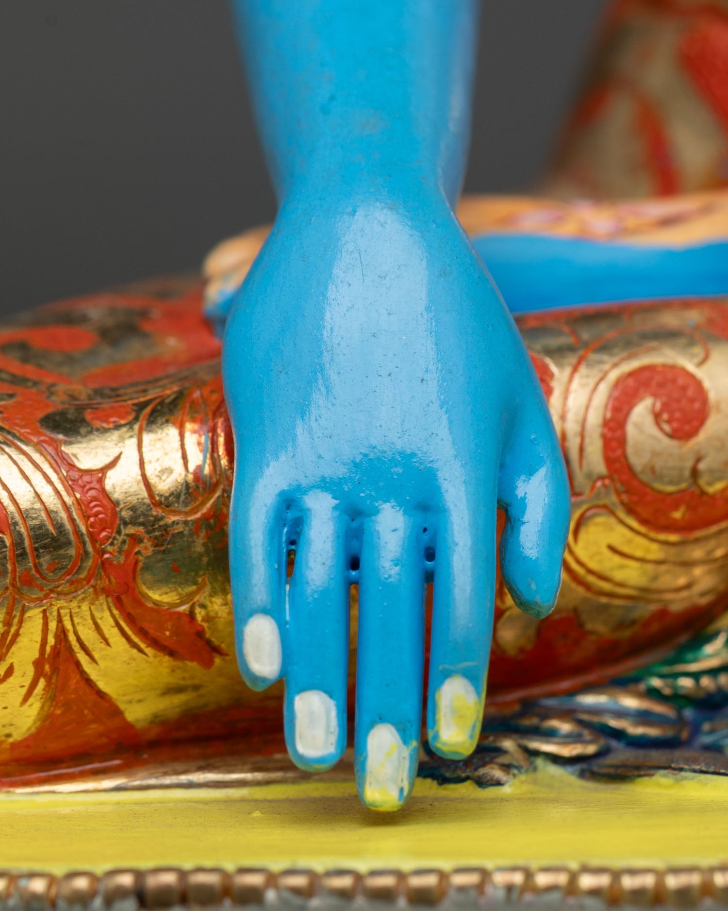 Blue Shakyamuni Buddha Statue | Enlightened Sage of Buddhism