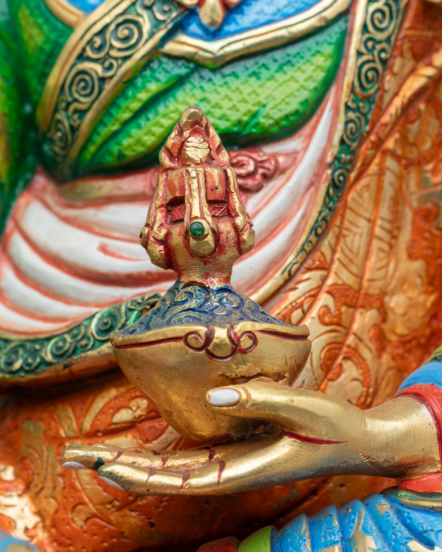 Guru Rinpoche Statue | Handcrafted Himalayan Artwork