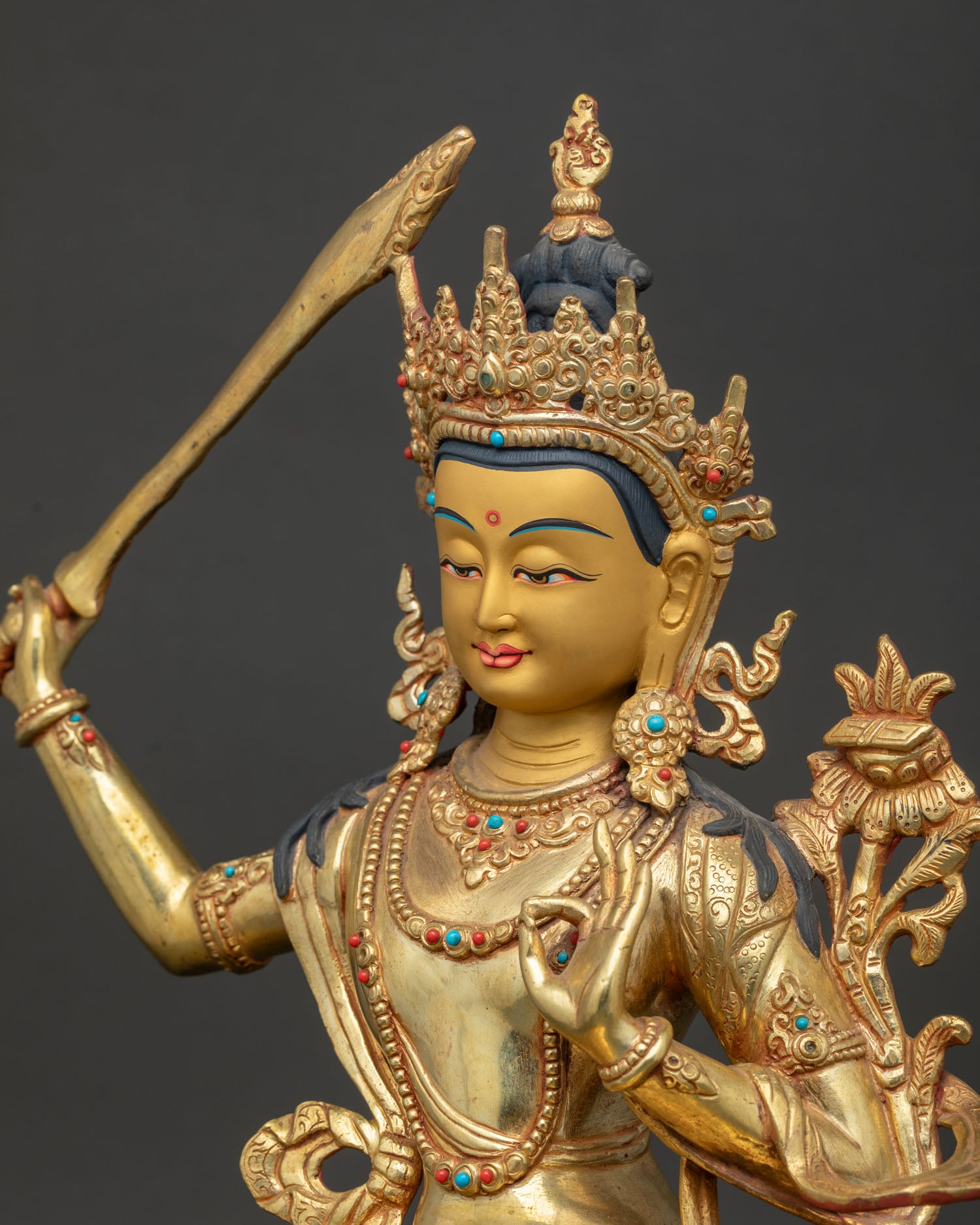 Manjushri Statue | Buddhist Bodhisattva of Knowledge