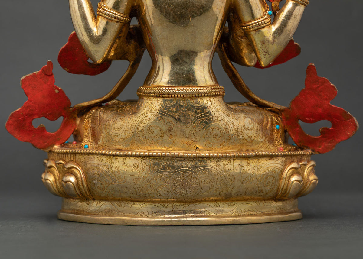 Chenrezig Statue from Nepal | Embodiment of Universal Love & Compassion