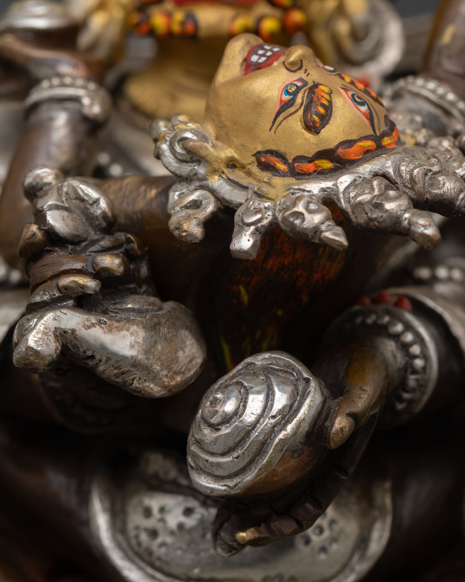 Four Armed Mahakala Statue | Powerful Guardian Deity Artwork