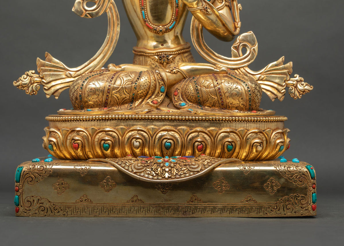 Manjushri Statue | Symbol of Wisdom & Insight for Meditation Spaces