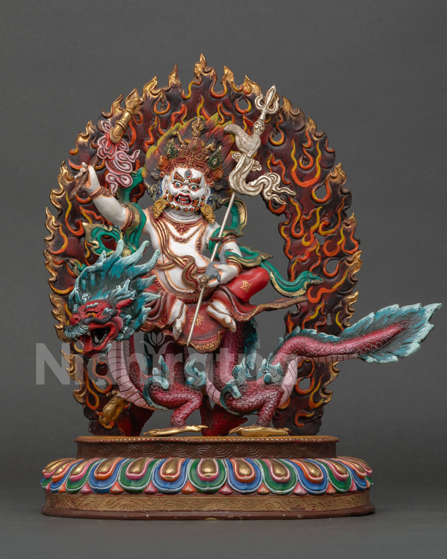 White Dzambhala Statue