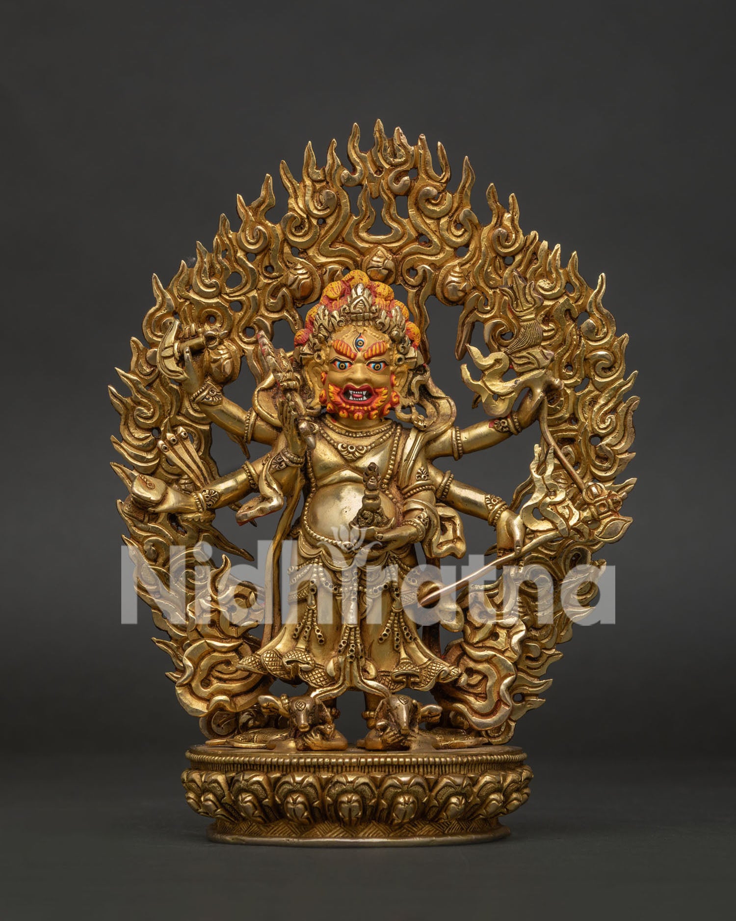 White Mahakala Statue