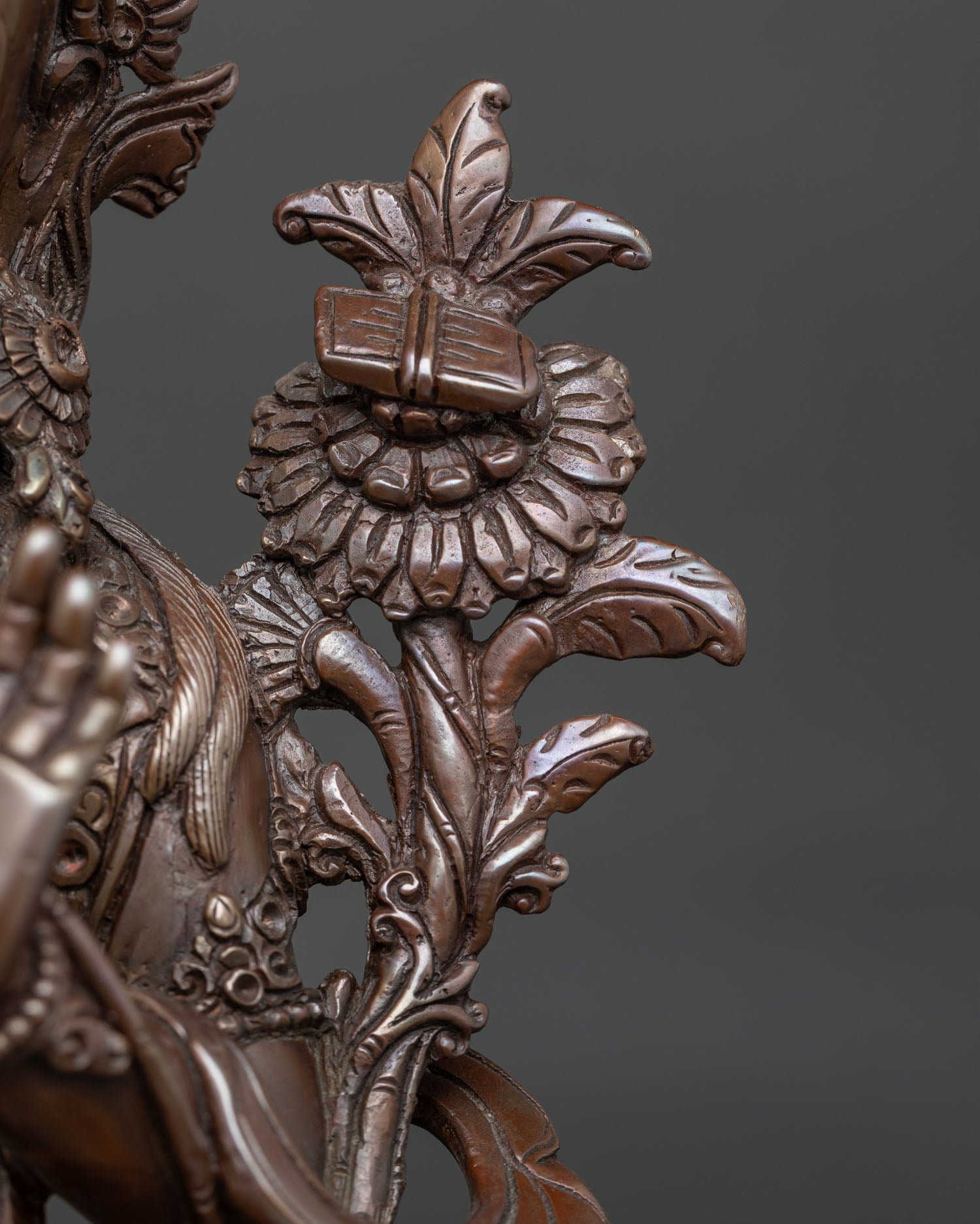 Oxidized Manjushri Statue | Buddhist Meditation & Spiritual Decor