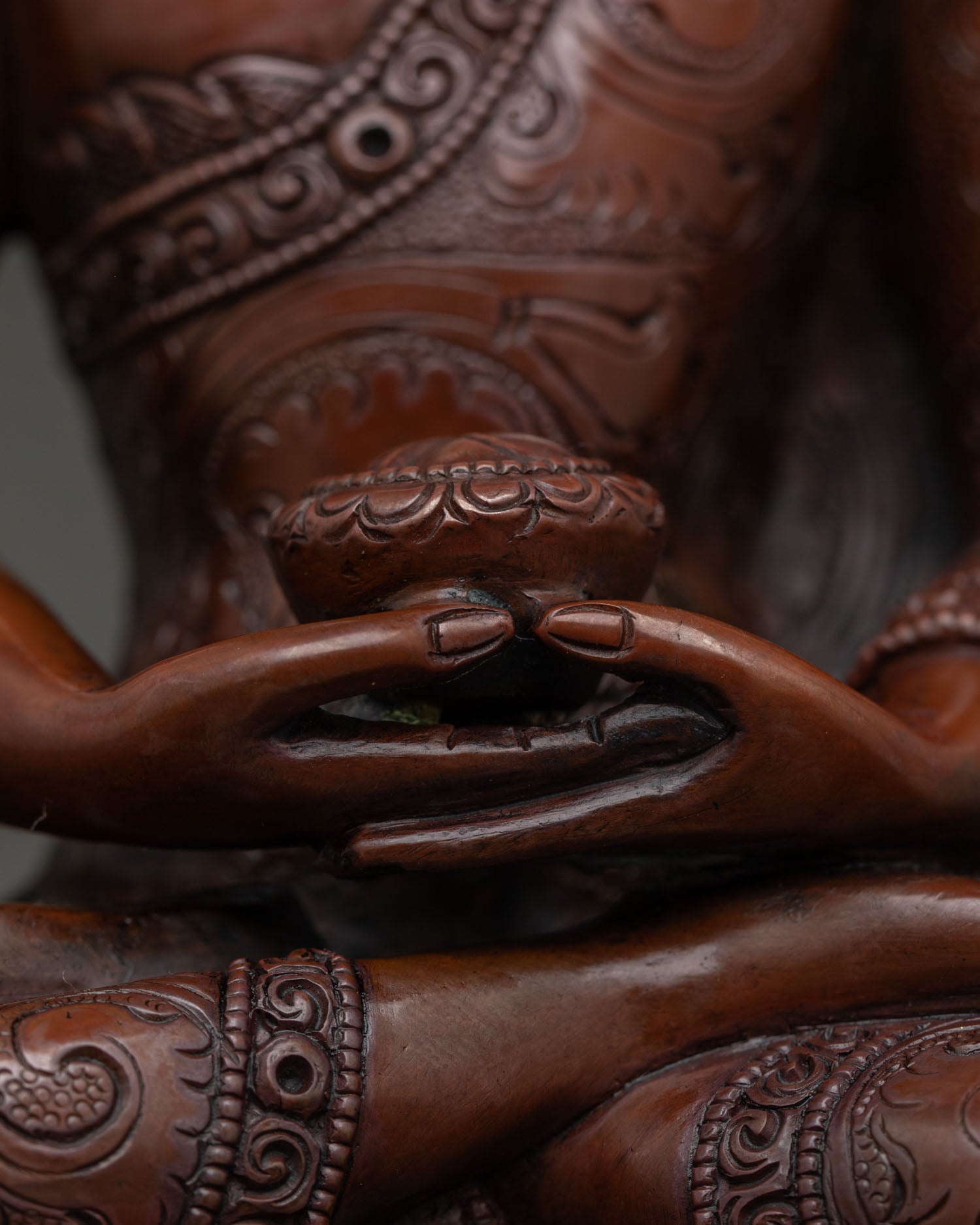 Amitabha Buddha Statue | Copper Buddhist Sculpture from Nepal