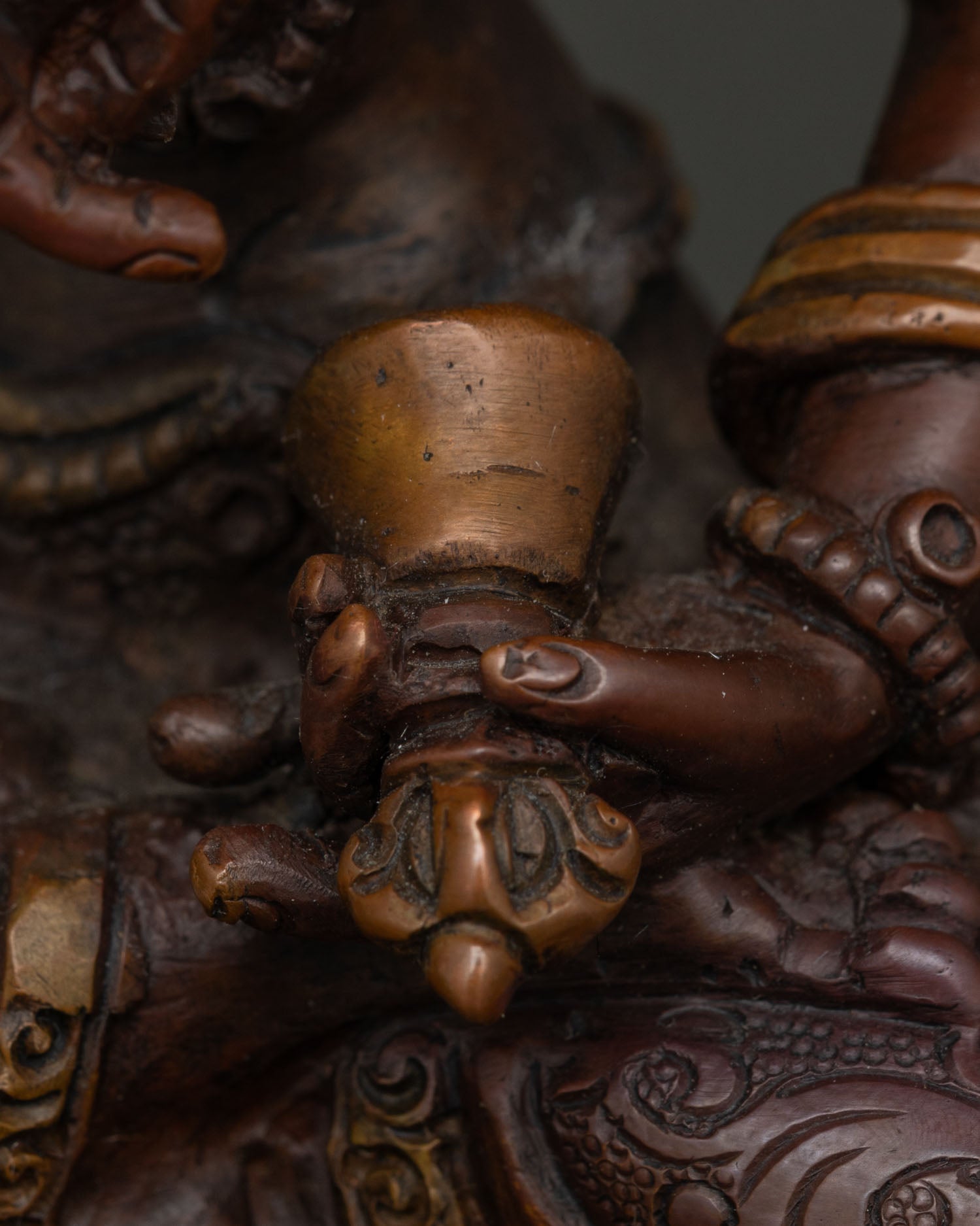 Oxidized Vajrasattva Statue | Himalayan Buddhist Artwork