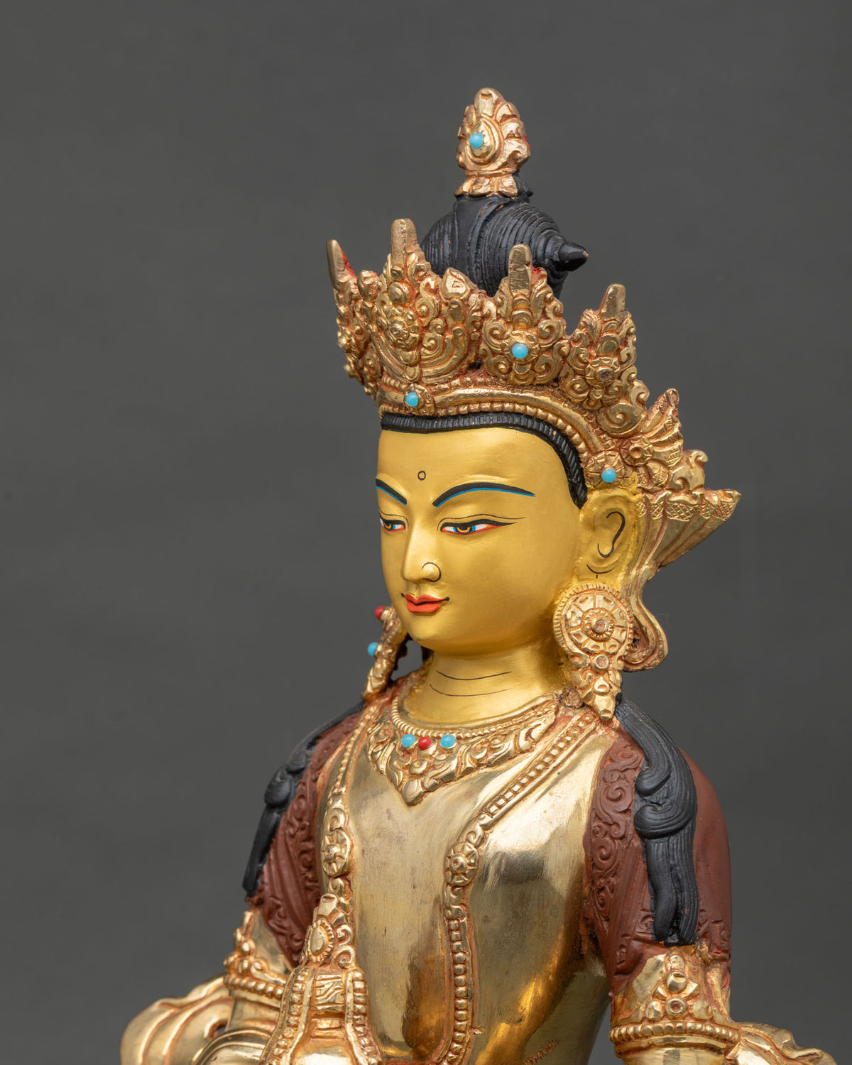Tibetan Amitayus Statue for Meditation | Symbol of Longevity & Health