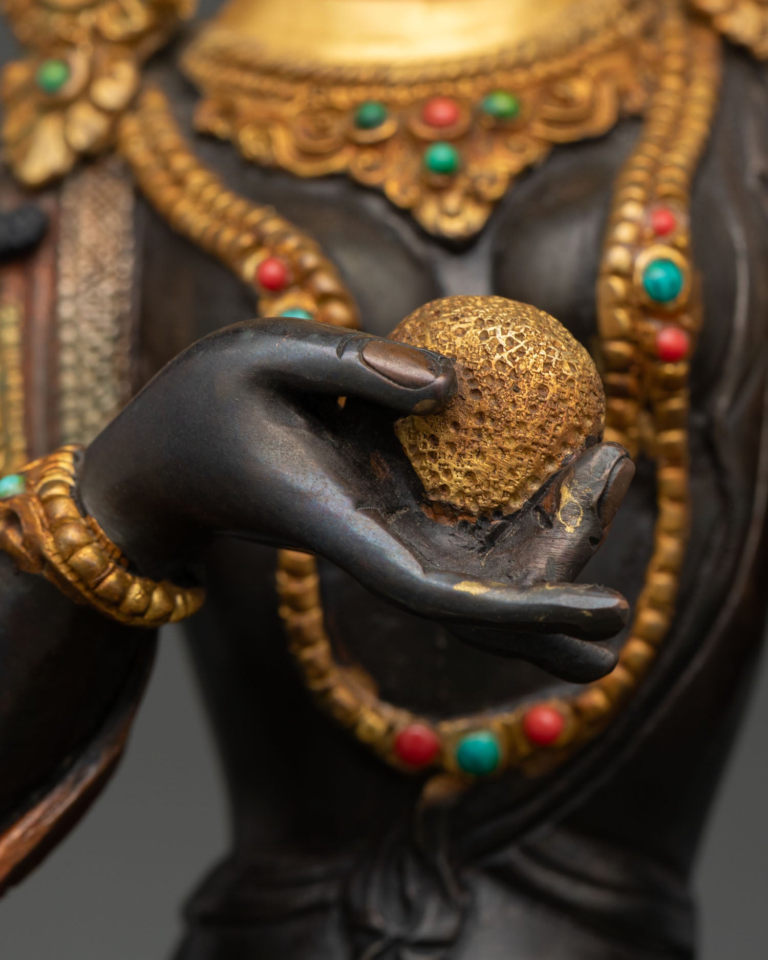 Kshitigarbha Statue | Traditional Vajrayana Buddhist Art
