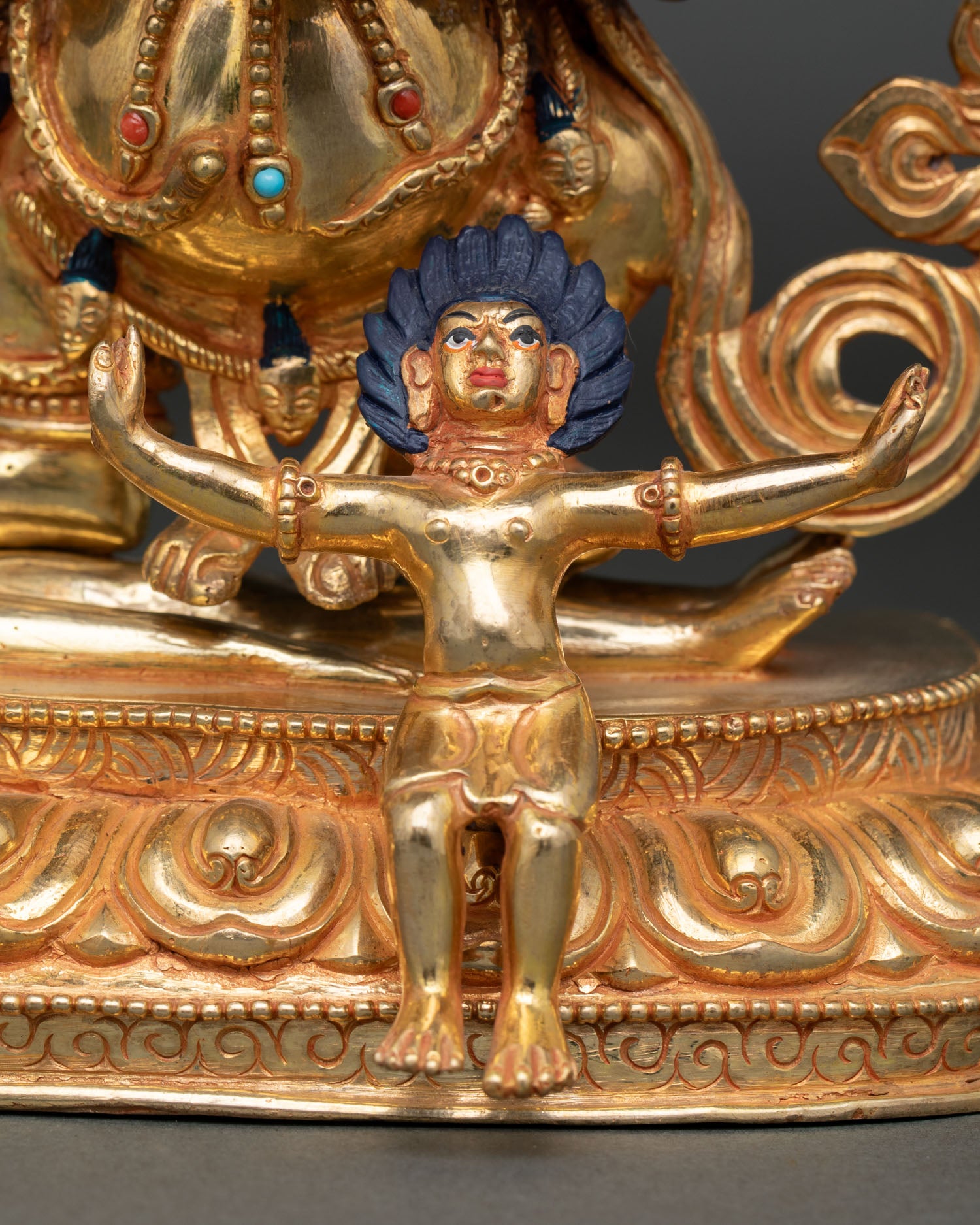 Sakya Mahakala Statue | Tibetan Protector Deity