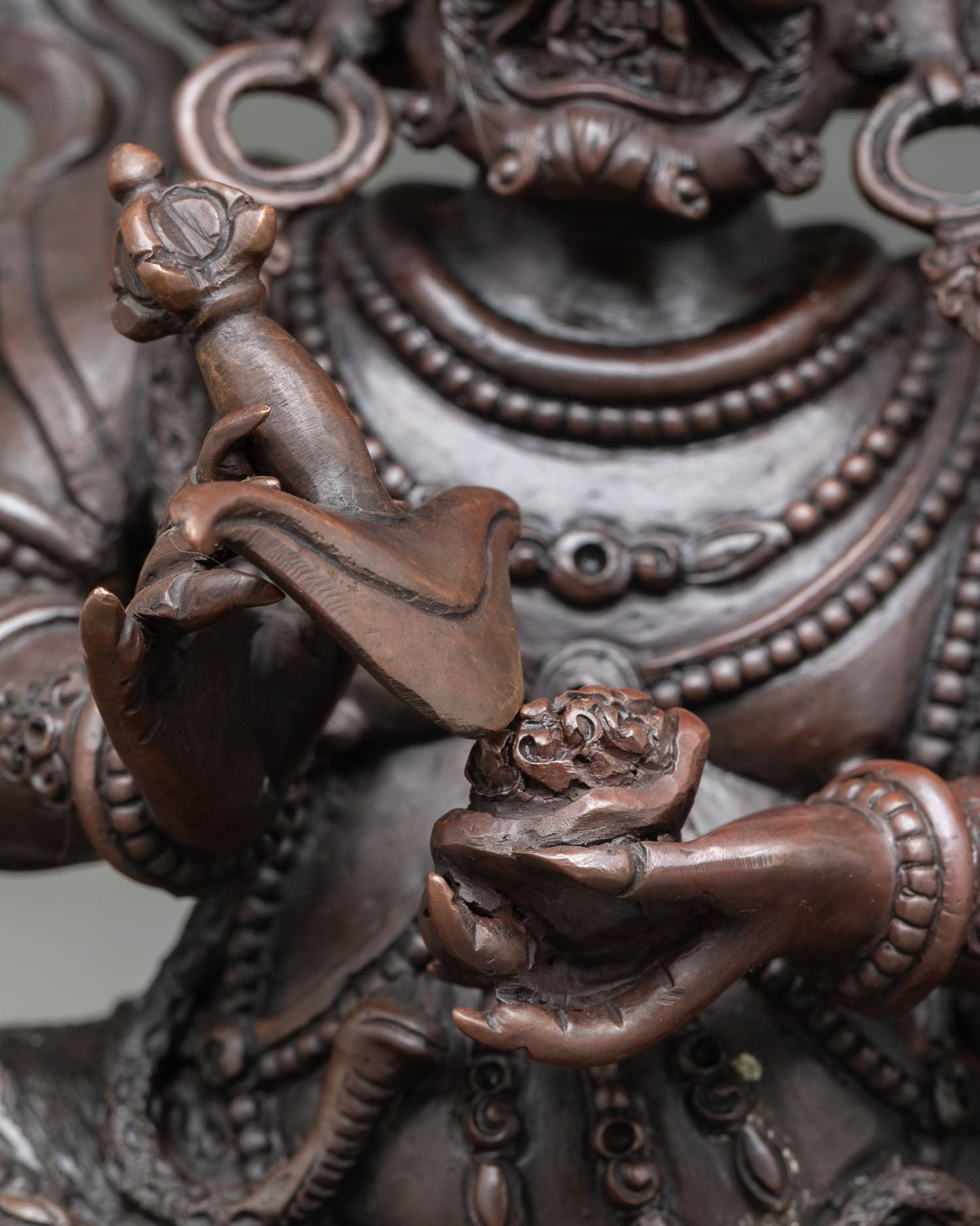 Four Armed Mahakala | Hand-Carved Nepalese Sacred Art