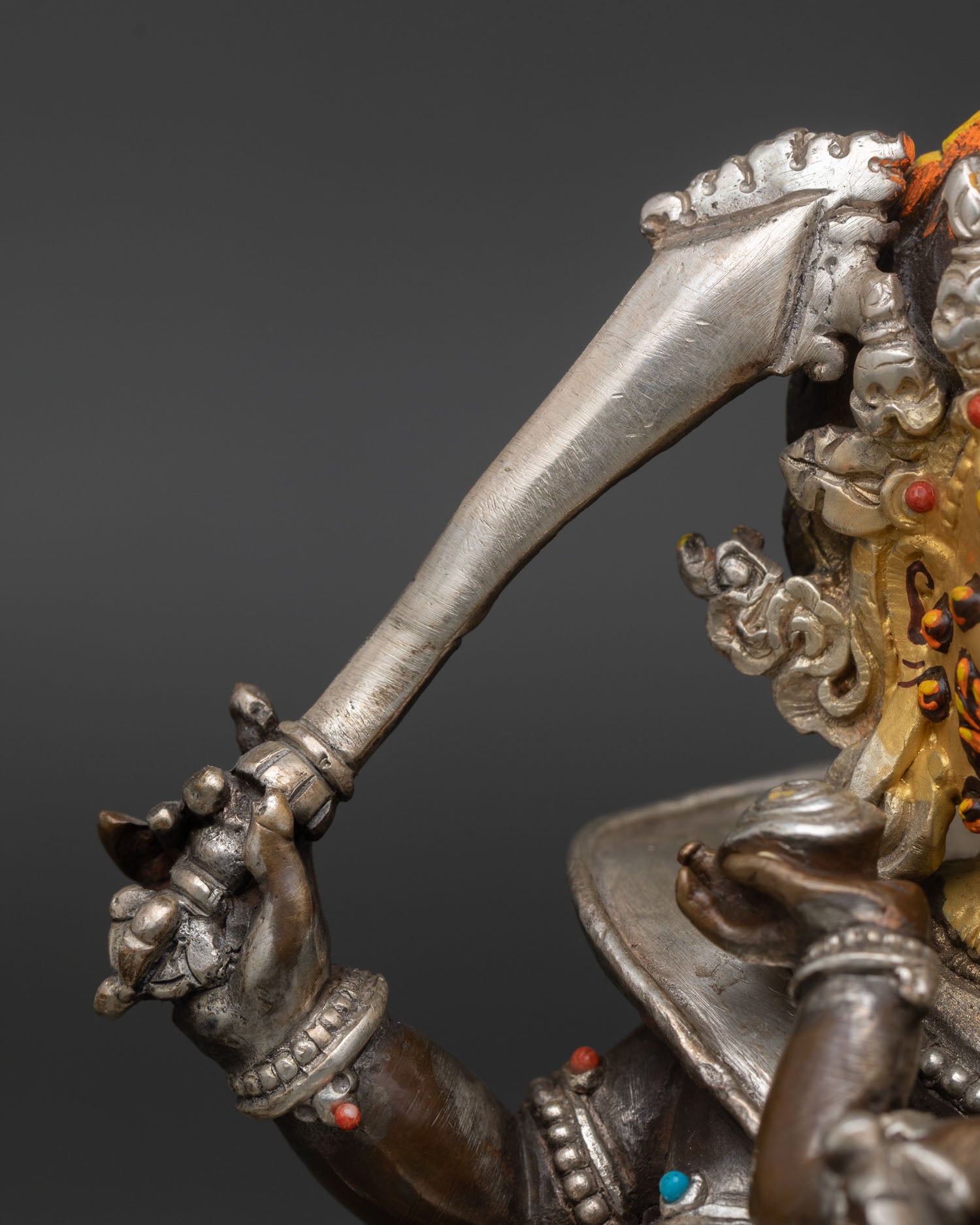Four Armed Mahakala Statue | Powerful Guardian Deity Artwork
