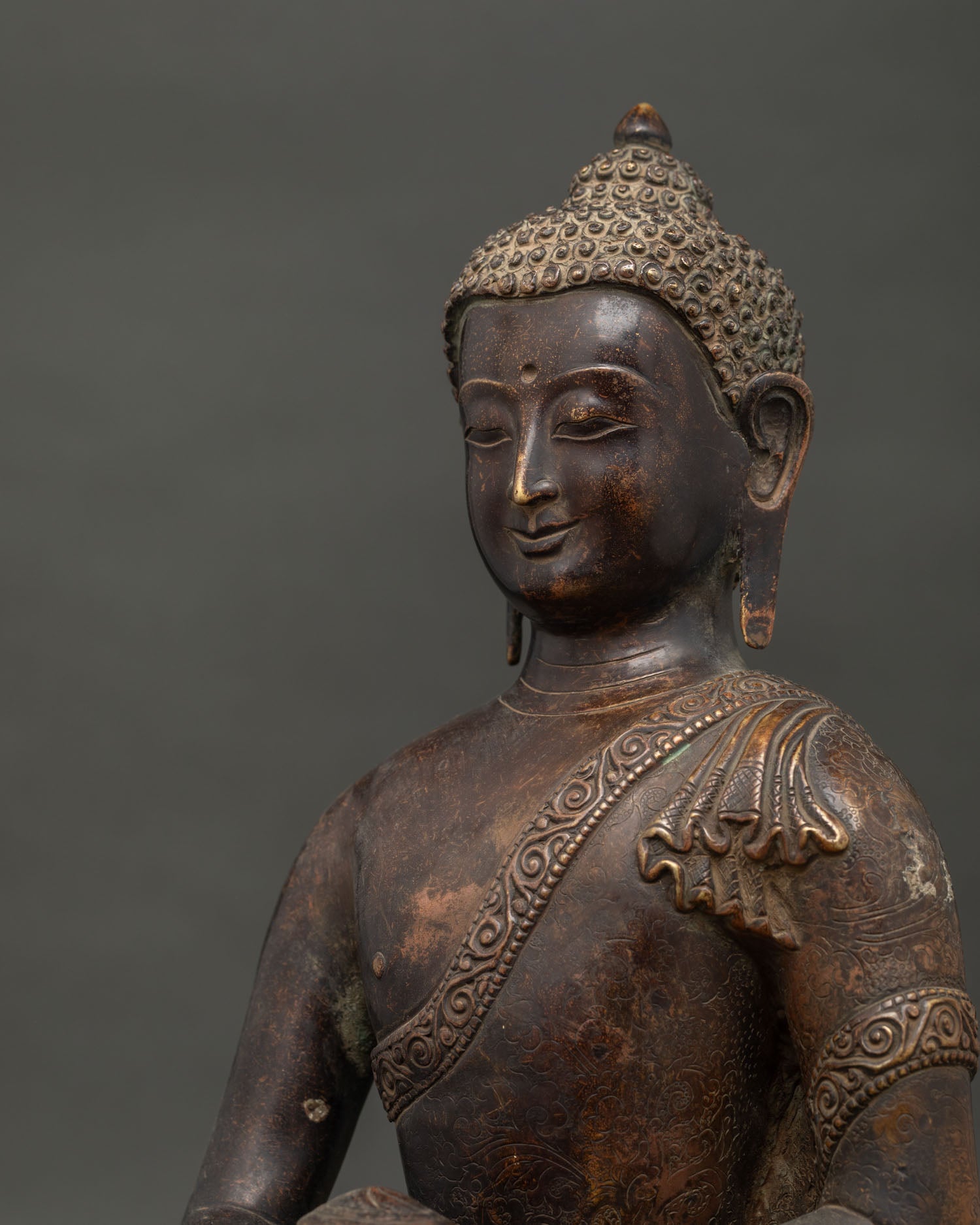 Amitabha Buddha Statue | Sacred Buddhist Sculpture from Patan Nepal