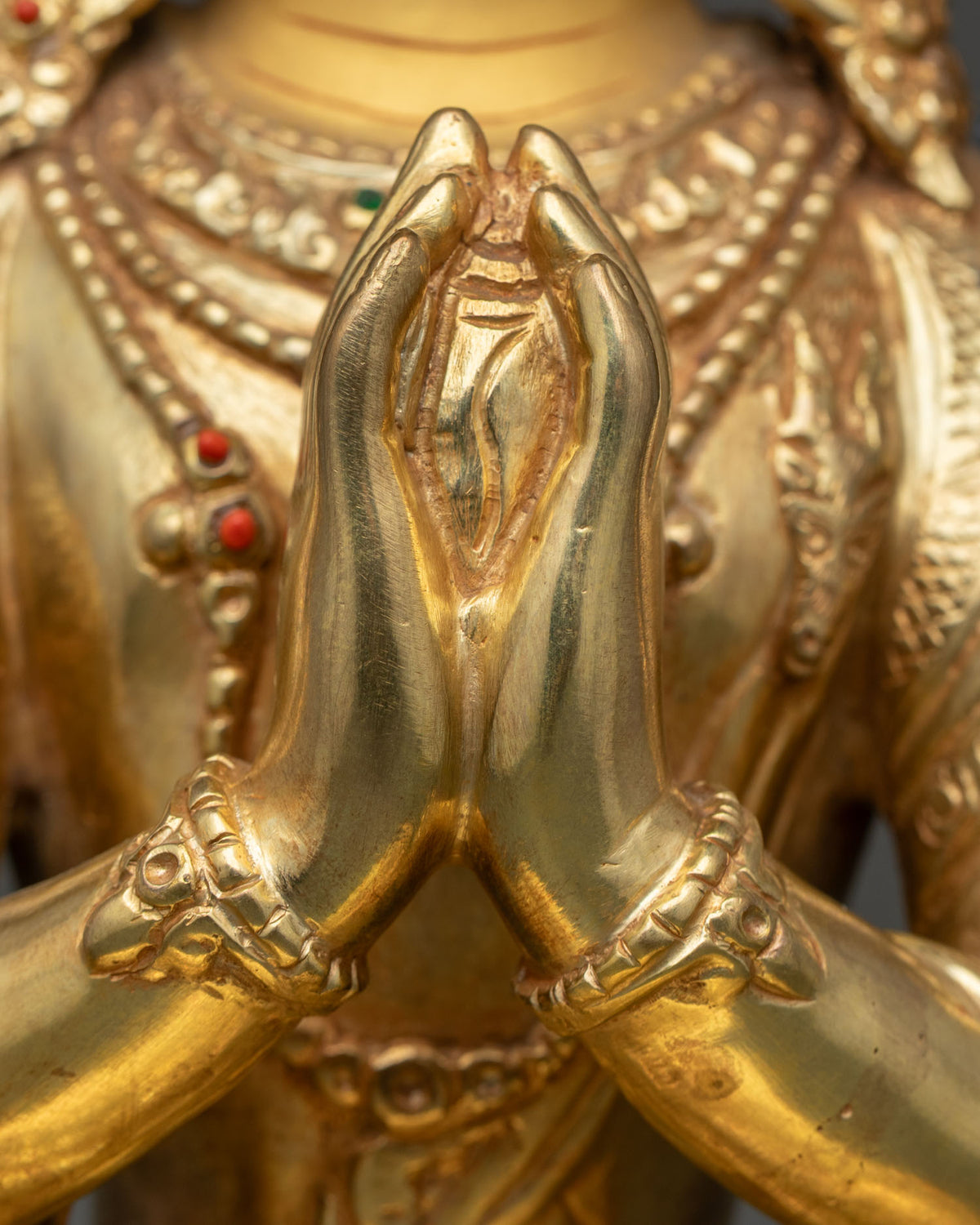Chenrezig Statue from Nepal | Four-armed Bodhisattva for Compassion